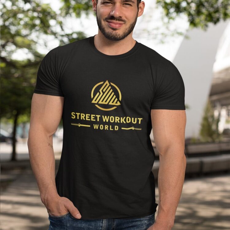 Street Workout Black and Gold T-Shirt